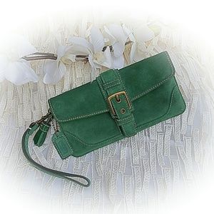 Coach Suede Wristlet